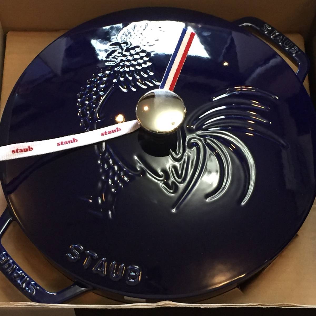 【新品】STAUB ストウブ フレンチ ルースター グランブルー 24cm ストウブ STAUB ココット 24cm コストコ通 - ！専用！ストウブ
