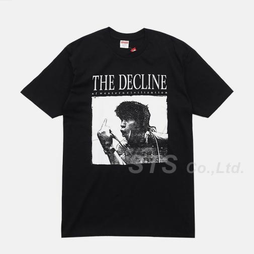 HOT，限定セール Supreme シュプリーム Decline of Western Civilization Tee 黒 Black サイズM 17fw(Mサイズ)｜売買されたオークション情報、yahooの商品情報をアーカイブ公開 - オークファン 男性用