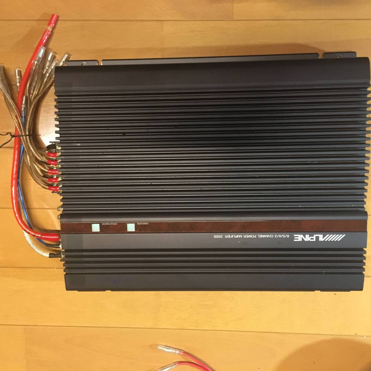 ALPINE 0 3566パワーアンプ6ch 1992年発売当時物MAX600W アルパイン 