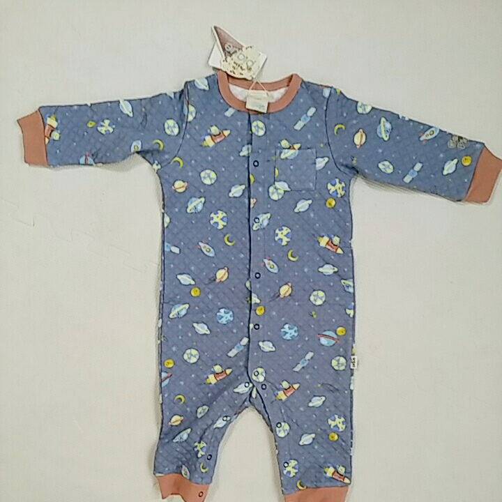 新品タグ付き　ジェラートピケ　キルト　ロンパース　