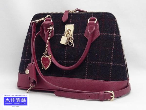 サマンサタバサ SA1720AW28415 ハリスツイード レディアゼル 2WAY 