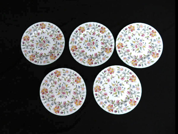 【MINTON：ミントン】◆ハドンホール♪プレート♪５点◆ ○1円 超美品 ミントン ハドンホール プレート皿 計5点セット HE761