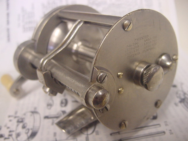 Pflueger-AKRON＃1893□初期型米國製骨董倆軸受式釣糸捲具 ビンテージ