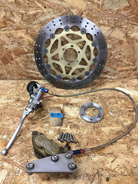 Y11 140】SR400 ブレンボ キャリパー ヤマハ 320mm ディスクローター 