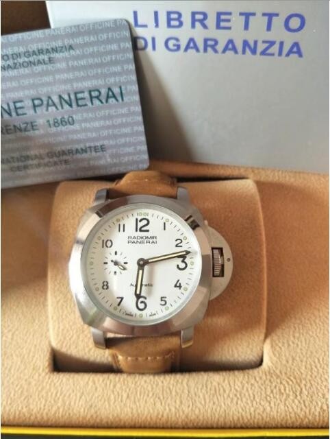 OFFICINE PANERAI オフィチーネ パネライ メンズ 腕時計 44ｍｍ ステンレス レザー