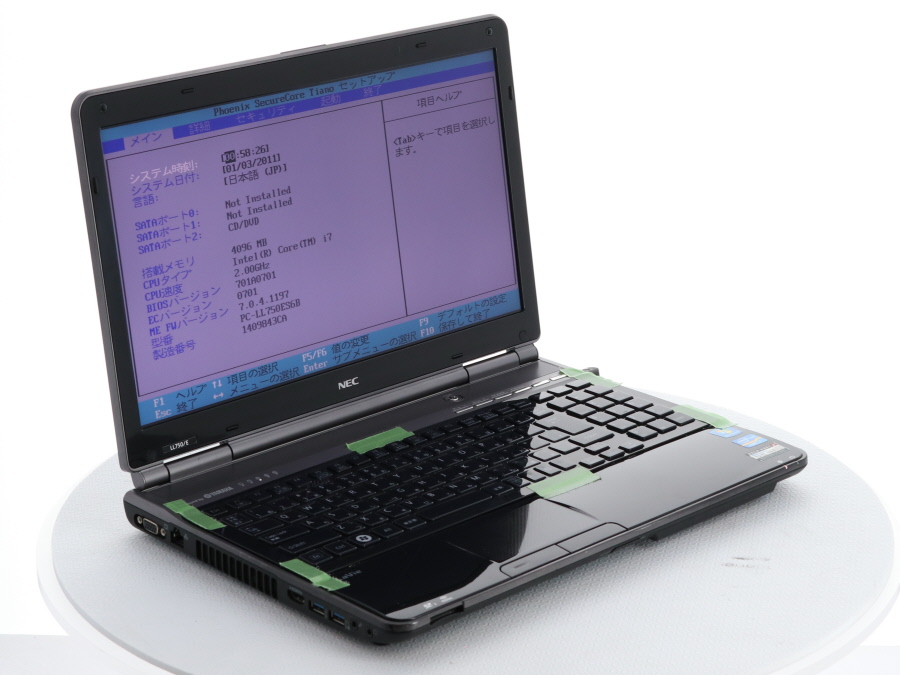 NEC NEC PC-LL750ES6B Lavie LL750/E Core i7 2630QM 2.00GHz 4GB□現状品