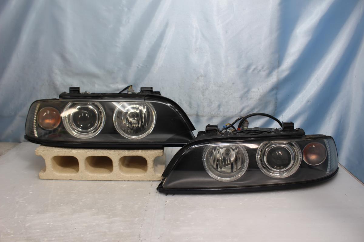 ジャンク BMW 525i E39 DM25 HID キセノン ライト 左右 HELLA *56