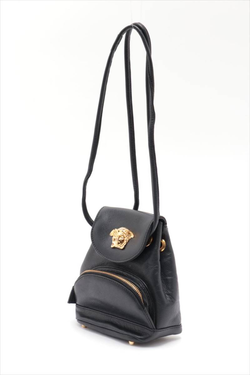 1円～ ヴェルサーチ VERSACE レザー メデューサ ヴィンテージ ミニ