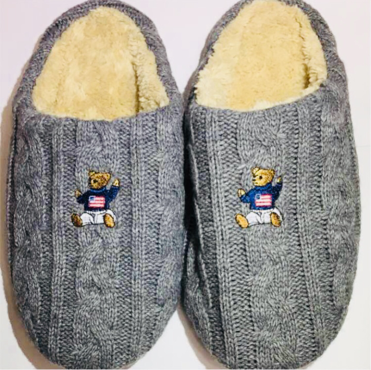 【新品】POLO RALPH LAUREN ルームシューズ　グレー