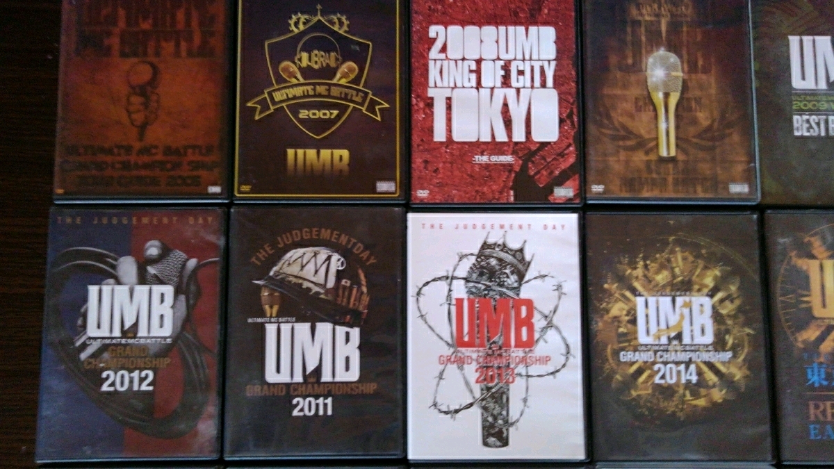 ULTIMATE MC BATTLE 罵倒 戦極 3on3 月刊ラップ 21枚DVDセット UMB