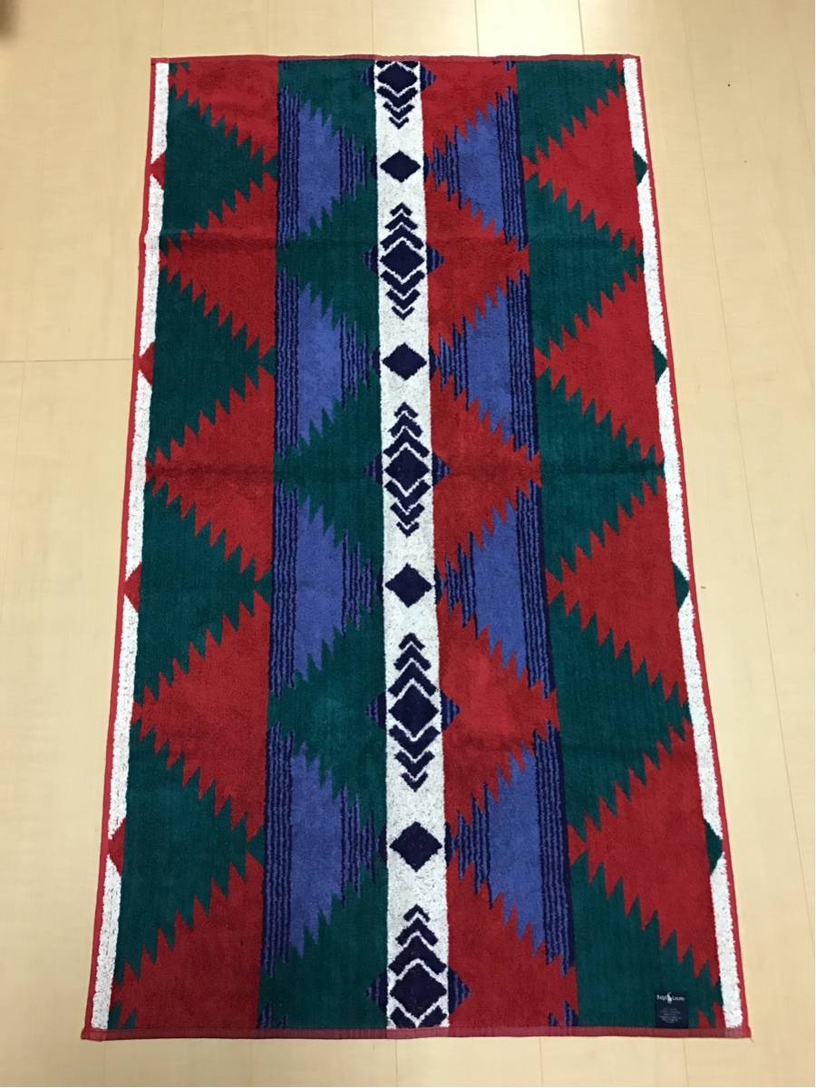 希少 ラルフローレン ネイティヴ RALPHLAUREN バスタオル 美品 ナバホ