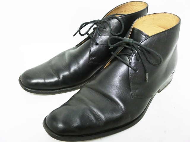 即決 訳あり★REGAL★約25cm レザーチャッカブーツ リーガル メンズ ブラック 本革 本皮 革靴 ビジネス