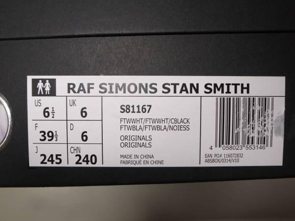 raf simons ラフシモンズ■adidas スタンスミス WT■24.5cm 17SS