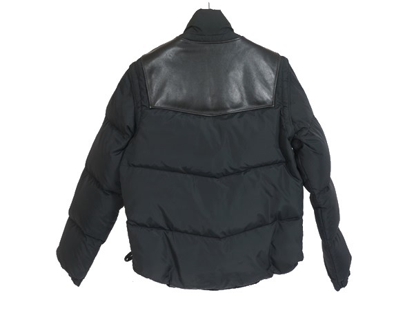 40◇希少 美品 Made in USA ショット ダウンジャケット/レザーベスト