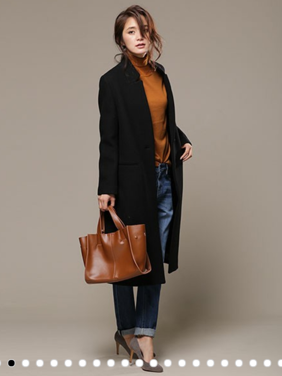 2016aw 新品 ナノユニバース 38 BIBYE スタンドチェスターコート 