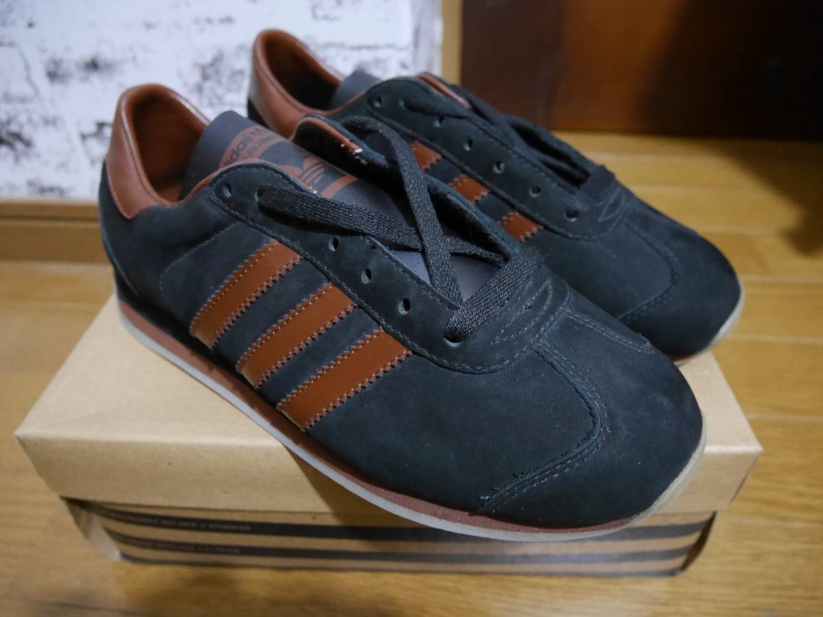 デットストック　未使用　アディダス adidas　カントリー country　白緑　　95年製　元箱付　24.5 デッドストック 未使用 adidas Made in 0