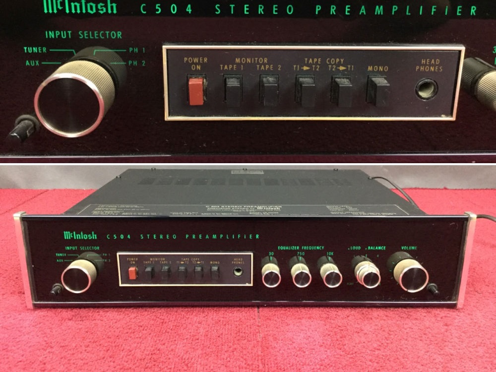 McIntosh C504 プリアンプ◇現状品 C504 McIntosh マッキントッシュ