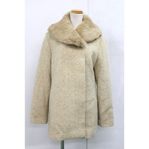 B150◇Sybilla◇シビラ◇ネップツイード ハーフコート 【美品】 L 