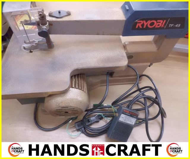 RYOBI リョービ　卓上糸ノコ盤　フットスイッチ付き　TF-45