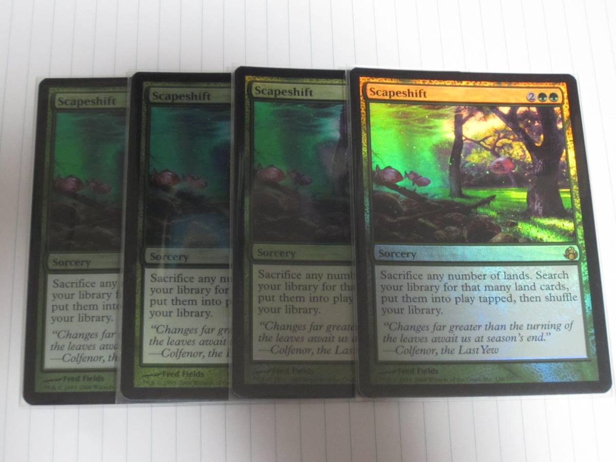 MTG】風景の変容4枚セット/FOIL/英英英英【即決】 MTG 風景の変容 在庫