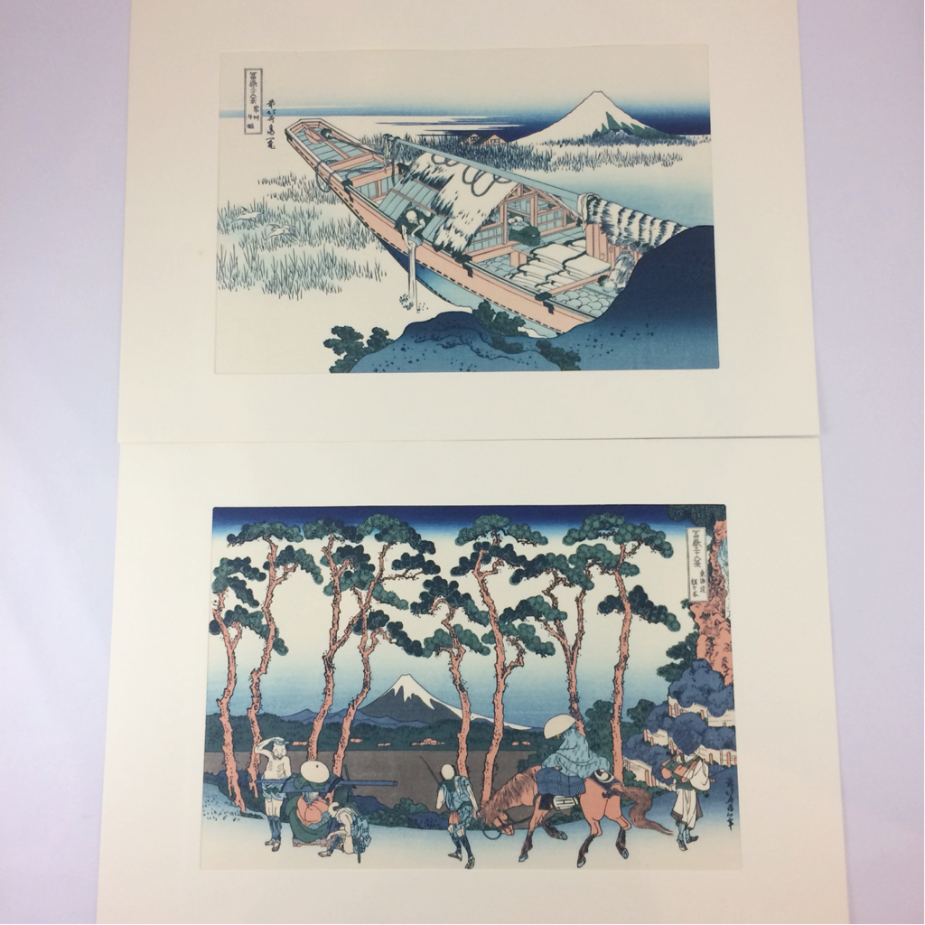 葛飾北斎 富嶽三十六景 #20 復刻版 悠々洞出版 2枚組 アート 日本版画