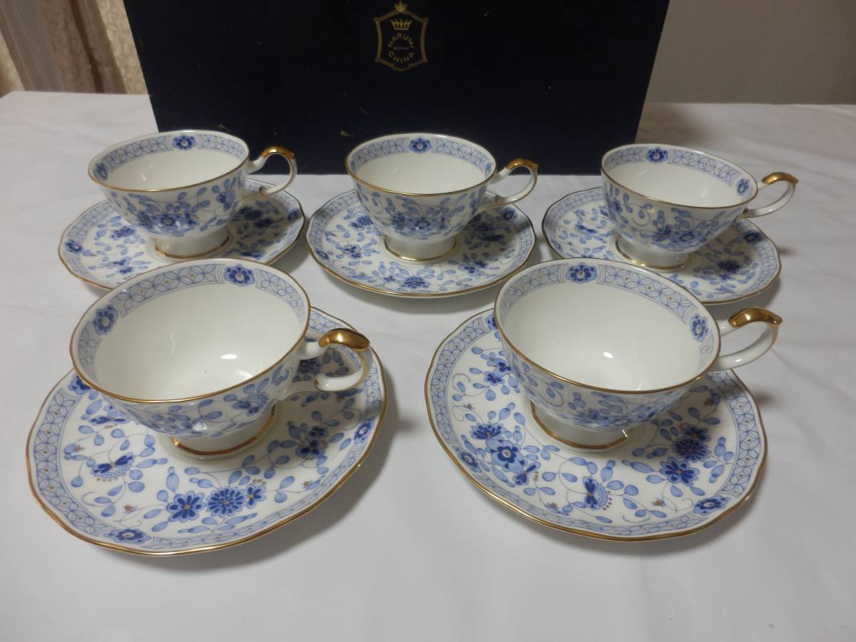 ナルミ　ミラノ　カップ＆ソーサー　5客