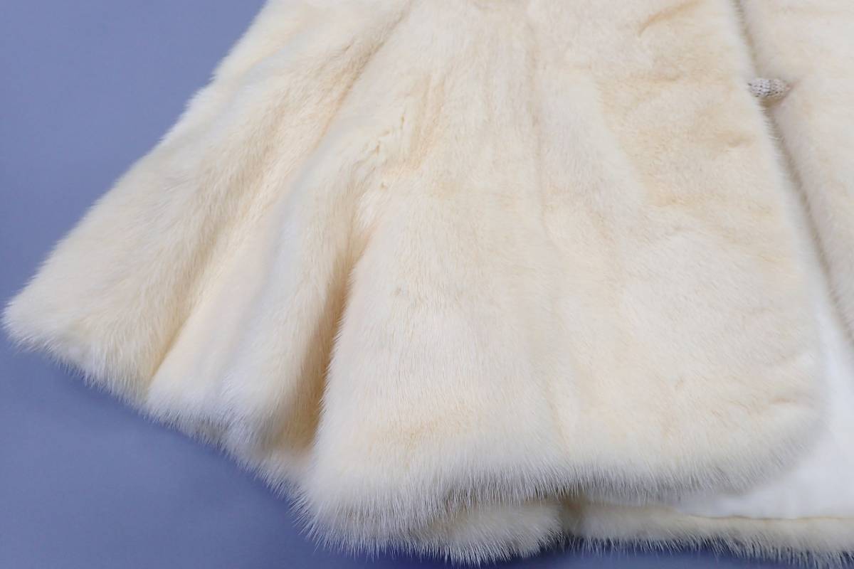 美品◇SAGA MINK×KOPENHAGEN サガ パールミンク ポンチョ ケープ 