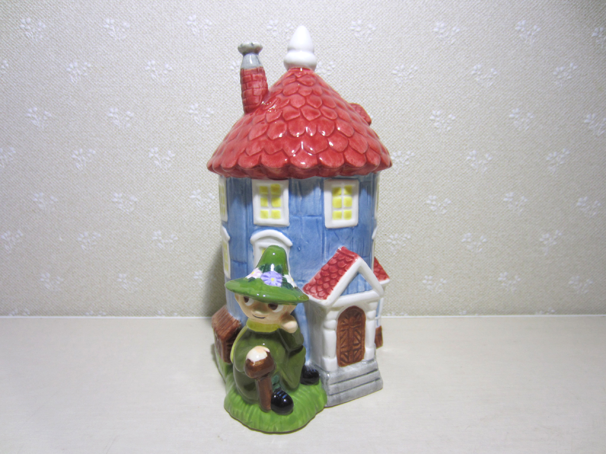 ムーミンハウス 陶器製 貯金箱 KATO KOGEI スナフキン 加藤工芸 置物 