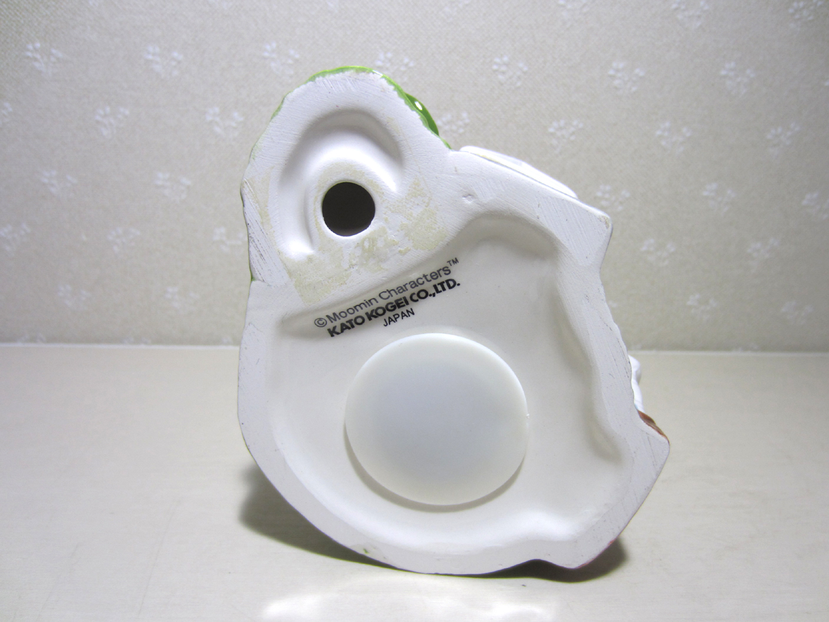 ムーミンハウス 陶器製 貯金箱 KATO KOGEI スナフキン 加藤工芸 置物 