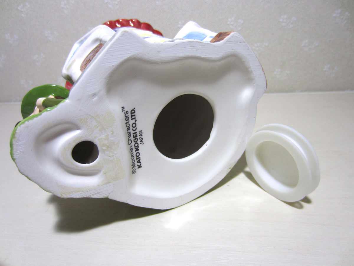 ムーミンハウス 陶器製 貯金箱 KATO KOGEI スナフキン 加藤工芸 置物 