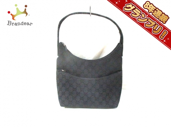 グッチ GUCCI バッグ ショルダーバッグ ジャガード×レザー 黒 0013386 
