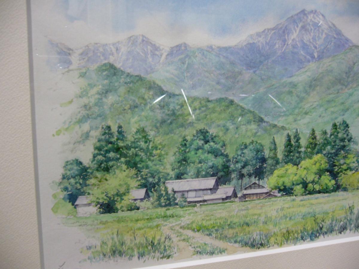 野村重存 水彩画 「安曇野」 プレバト 風景画 (自然、風景画)｜売買