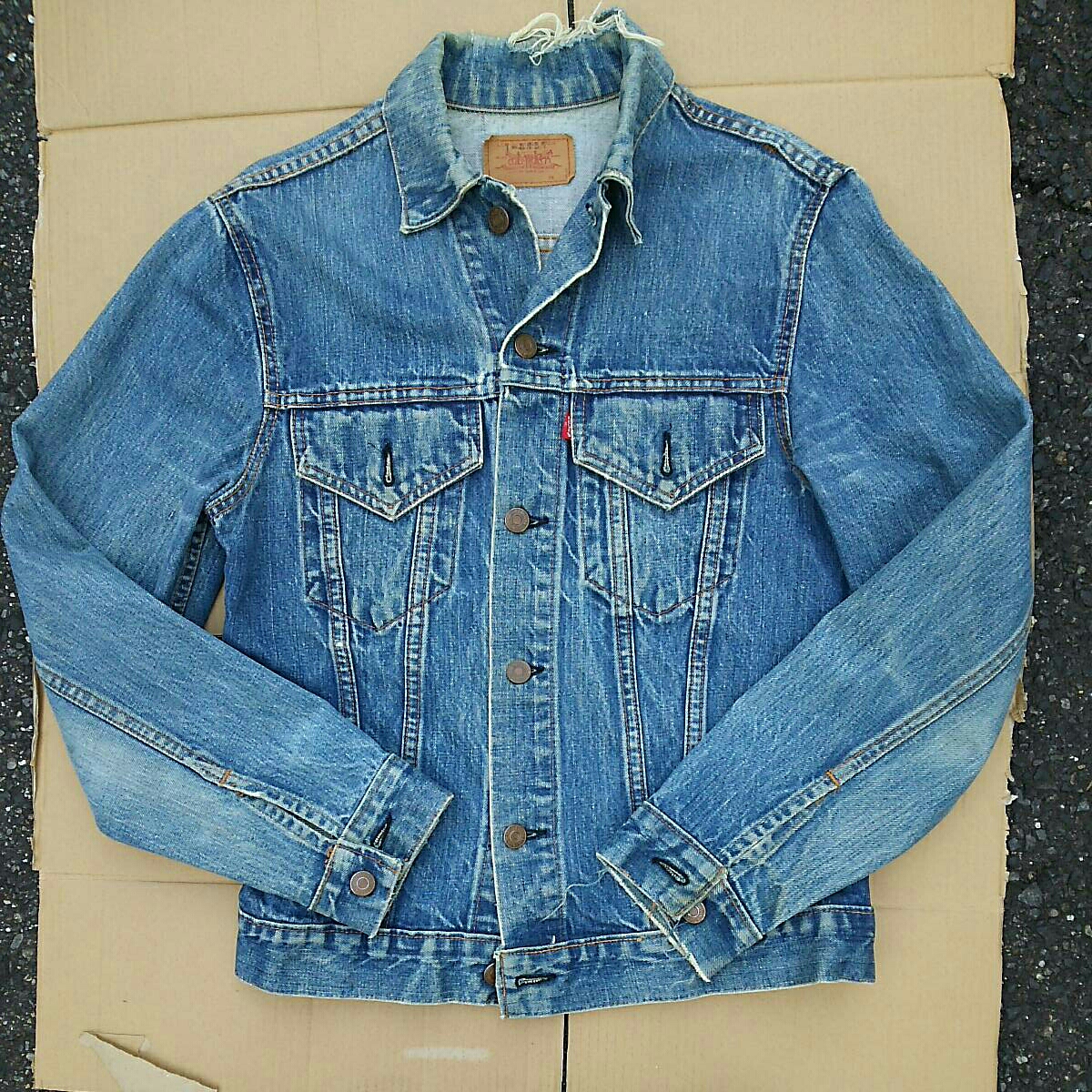 LEVI'S 70505 BIG E vintage original made in USA damage