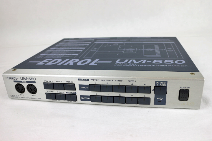【値下げ】EDIROL UM-550 MIDIインターフェイス UM-550 EDIROL * 5IN/5OUT USB MIDIインターフェース UM-550 EDIROL ROLAND