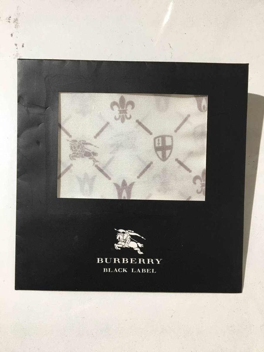 新品 未使用 バーバリー ブラックレーベル チーフ ポケットチーフ