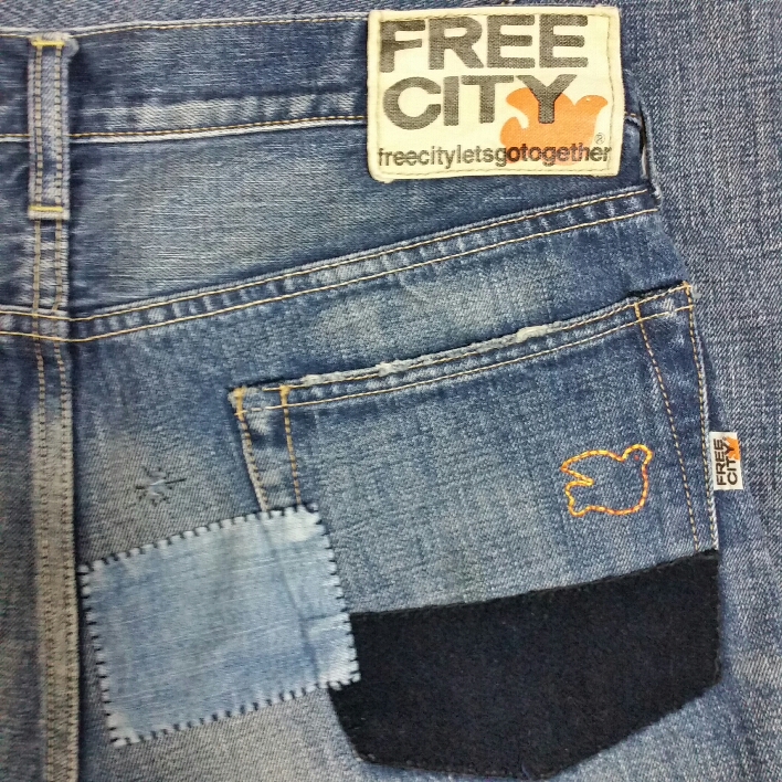 キムタク着 FREE CITY リメイク デニム 同型同色 ぴったんこカンカン 