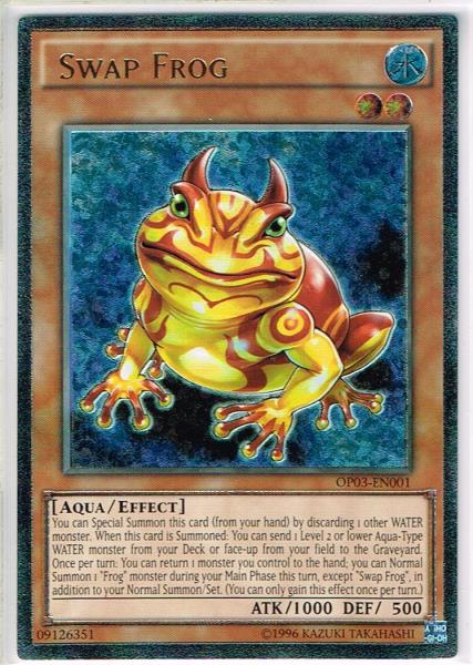 遊戯王 英語版 OP03-EN001 鬼ガエル SWAP FROG アルティメットレア 鬼 