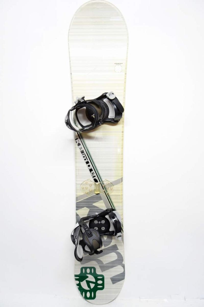 中古 04/05 kemper ケンパー スノーボード 160cm ビンディング付き ボードケースおまけ付き