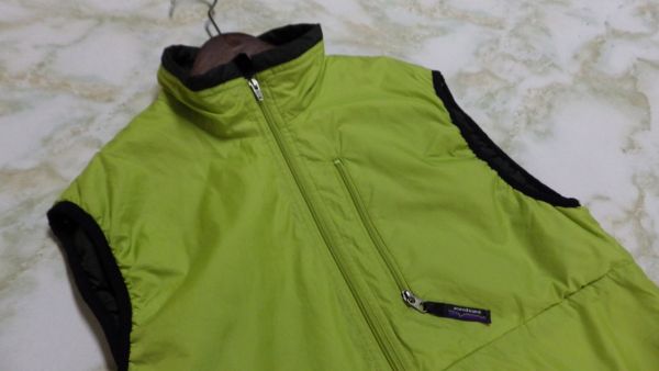 l7959/patagonia パタゴニア 中綿入り ハーフジップ ベスト XS 黄緑