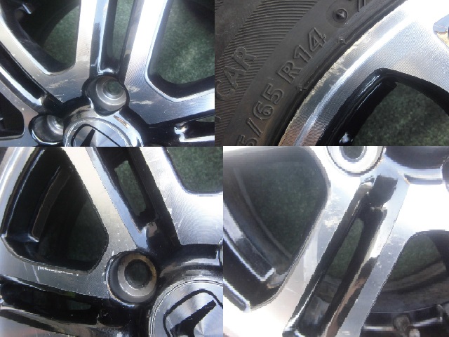 ホンダ N-BOX JF1/JF2 純正 ホイールタイヤSET 14インチ 4.5J+40 155/65R14 ★ N-ONE N-WGN にも流用装着オススメ！ ★