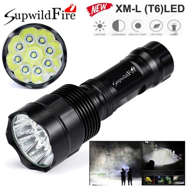 222 　18000LM CREE-T2×9灯 超絶明るい　ハンディーライト