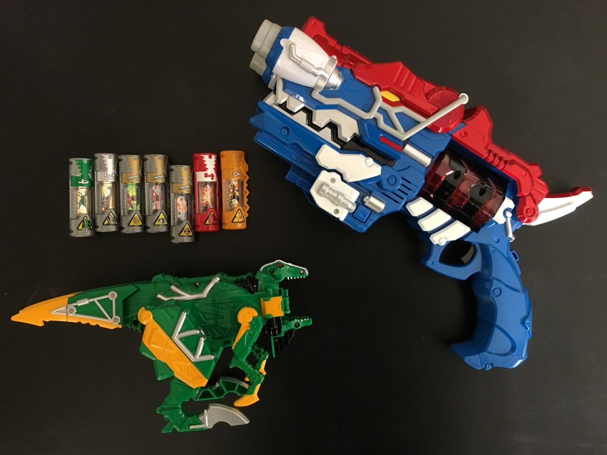 獣電戦隊 キョーリュージャー グリーン ザクトル ギガ ガブリボルバー 獣電池