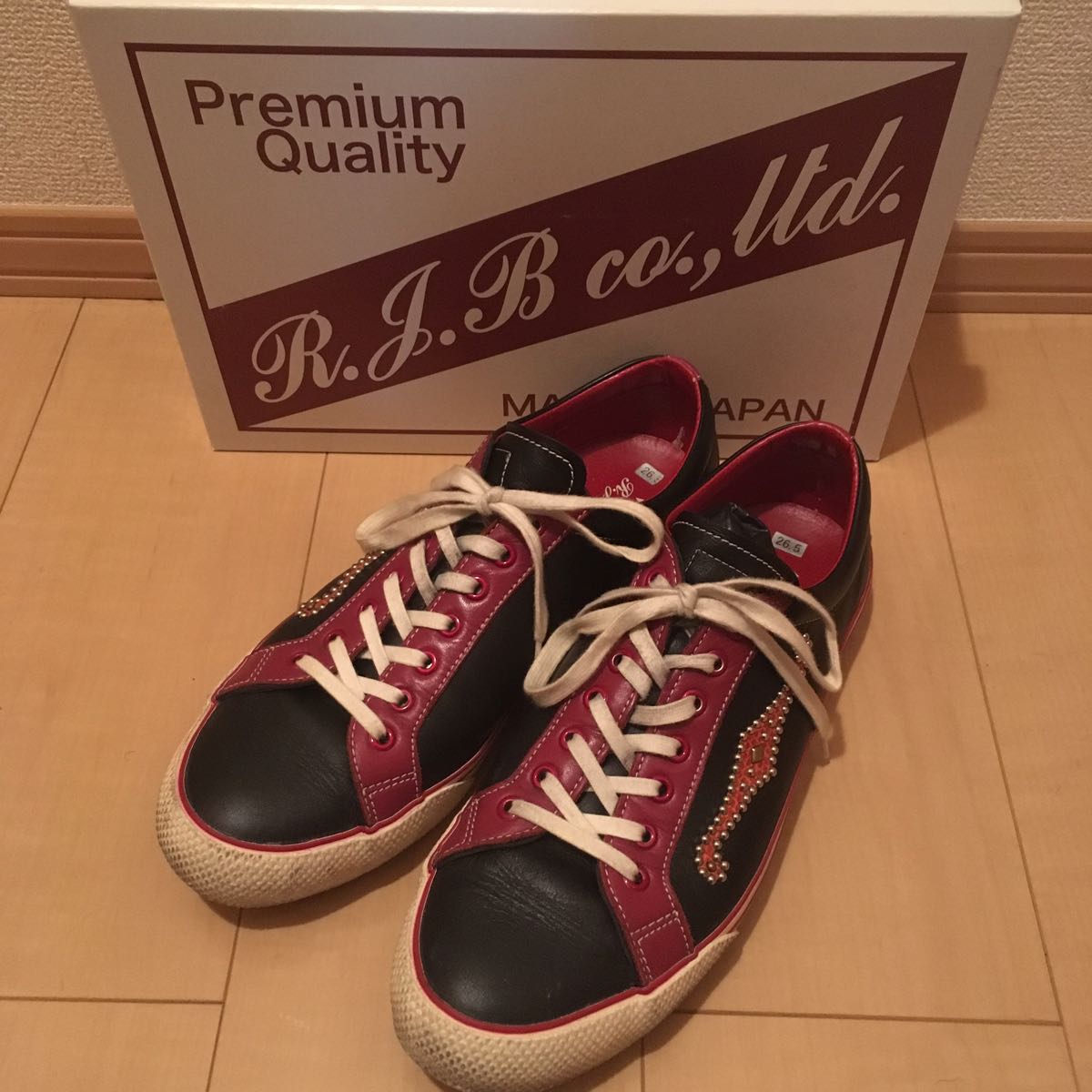R.J.B カスタムレザースニーカー