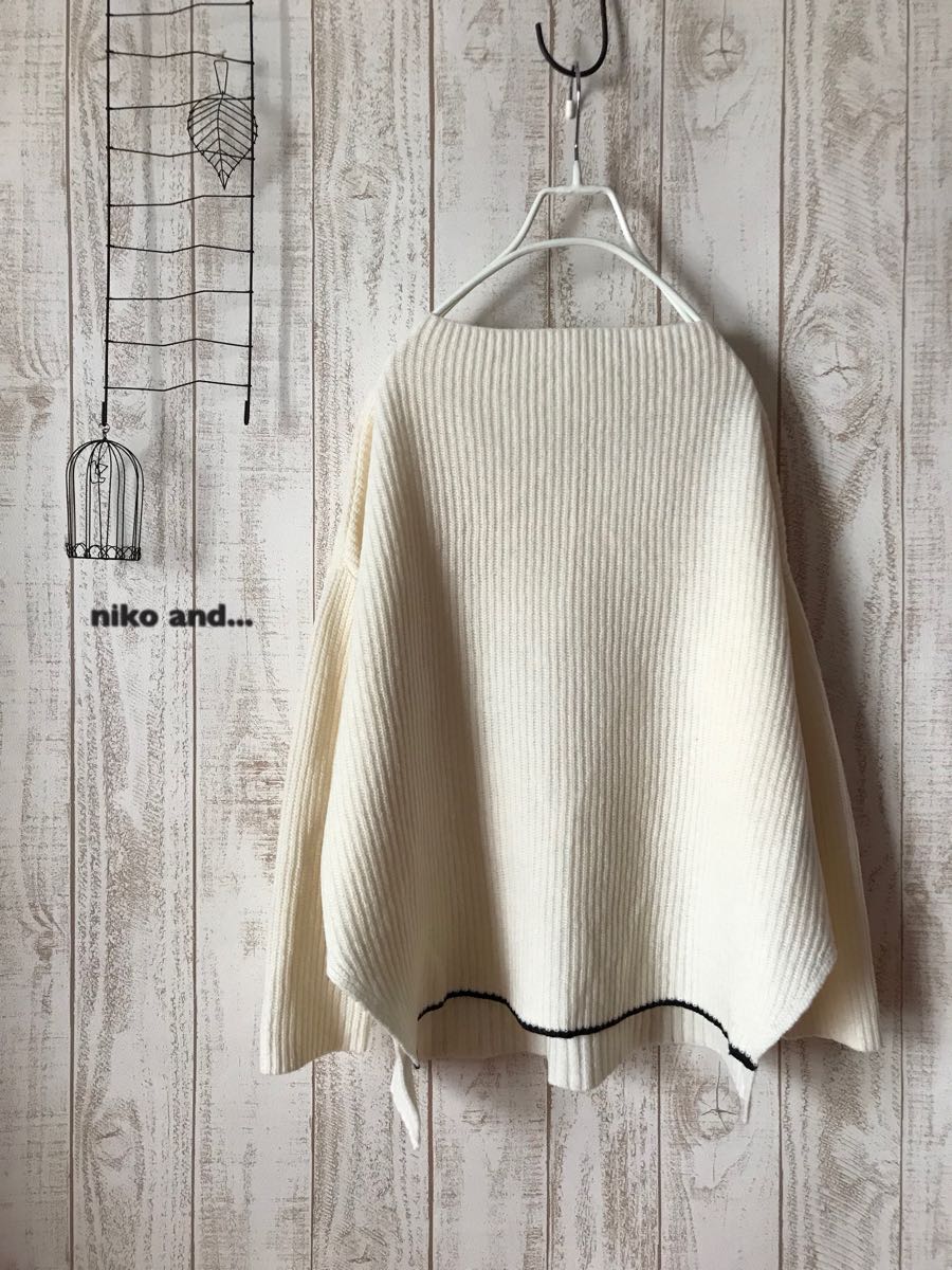 ＊niko and...＊ニコアンド＊ボトルネック ワイド プルオーバーニット トップス♪