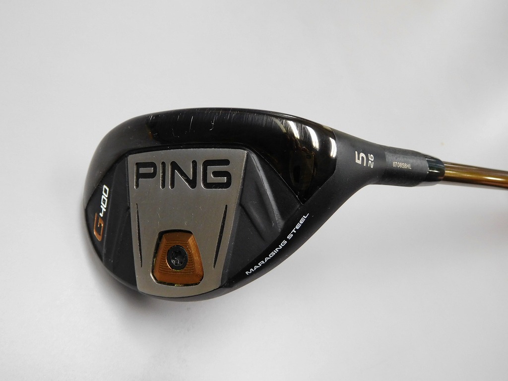 中古 PING ピン G400 HYBRID U5 26度 ALTA J CB フレックスS 中古