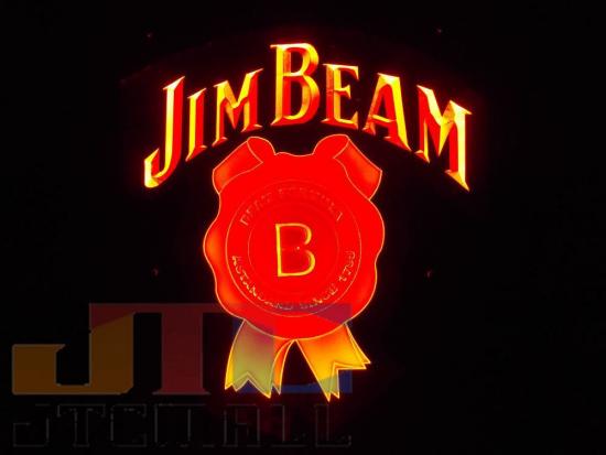 JIM BEAM ジム・ビーム LED 3D ネオン看板 ネオンサイン 広告 店舗用
