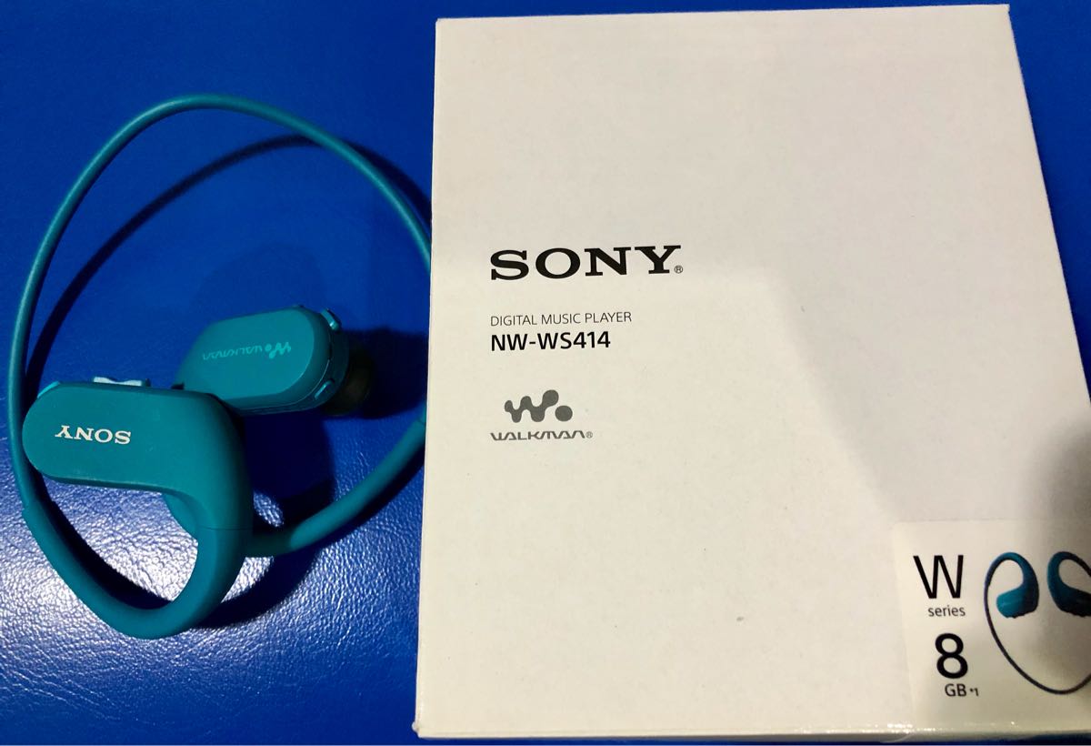 SONY NW-WS414 ブルー 8GB ソニーSONYヘッドホン一体型ウォークマンW