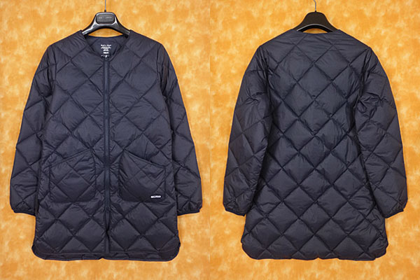 ★120109【フィデリティ】2017今期★未使用★PERTEX マイクロライトダウン ジャケットコート★XS★紺ネイビー★パッカブル★FIDELITY