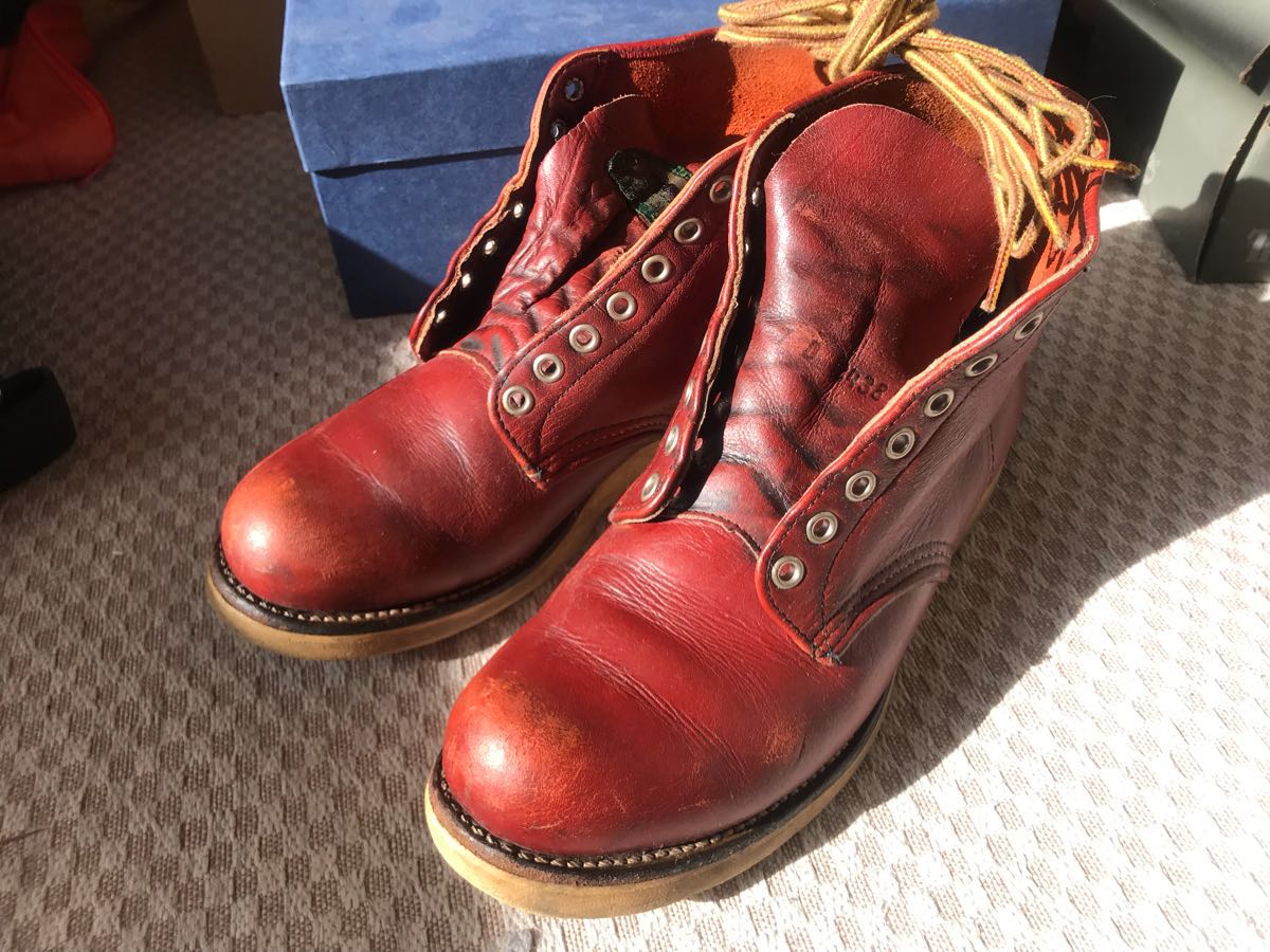 半円犬タグ REDWING 0 レッドウィング8166 オロラセット MIHARA 1⁄2D 1 RED