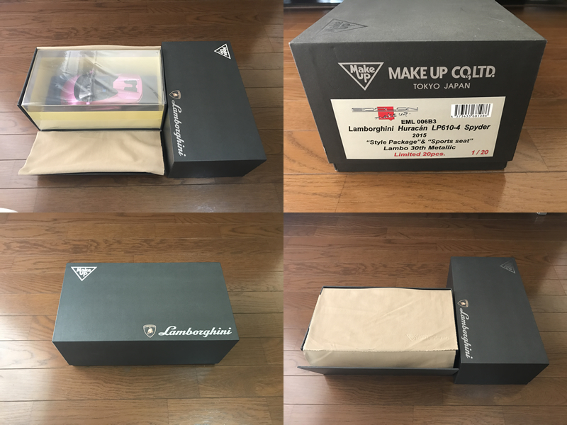 Make Up EIDOLON ランボルギーニ ウラカン 希少シリアル LP610-4 Spyder 1/18 限定30th パープルメタリック LP580-2 BBR MR オートアート